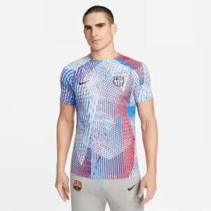 Image of Nike FC Barcelona Pre Match Top Mens - White