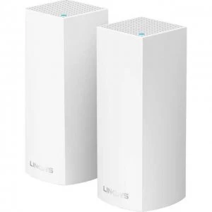 Image of Linksys Velop Whole Home Mesh System Pack Of 2 WHW0302 UK Routers Networking in White