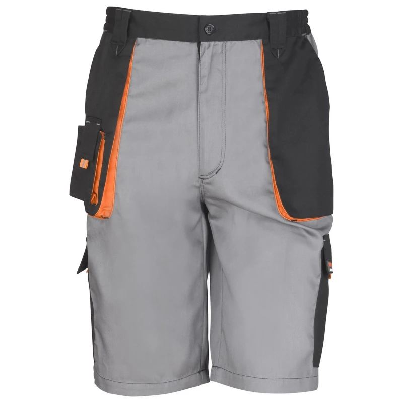 Image of Result Result Men Work-Guard Lite Shorts in Grey Size: X-Small Grey XS Male 5063470797288