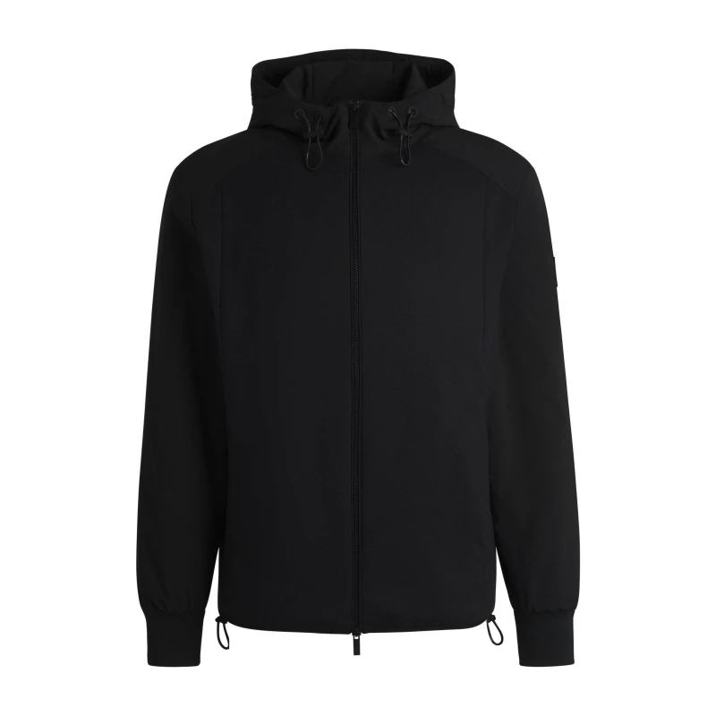 Image of Boss Mens P-Steele Zip Hoodie Black 001 male Small
