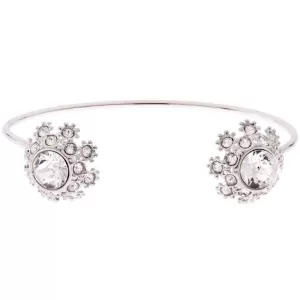 Image of Ted Baker Ladies Silver Plated Seniie Crystal Daisy Lace Bangle TBJ1582-01-02