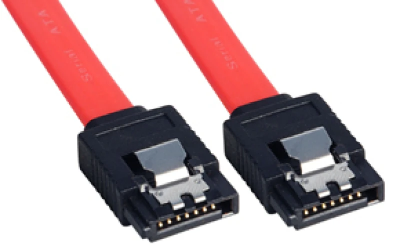 Image of Lindy . 0.5m SATA cable Red