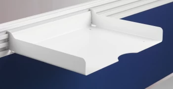 Image of A4 Metal Paper Tray - White