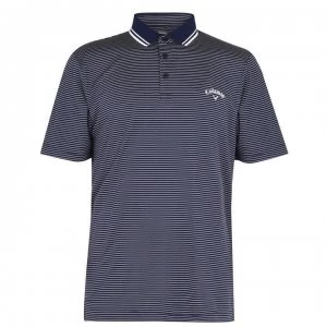 Image of Callaway Micro Stripe Golf Polo Shirt Mens - Peacoat