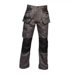 Image of Regatta Mens Incursion Work Trousers (32R) (Iron Grey) - Iron Grey