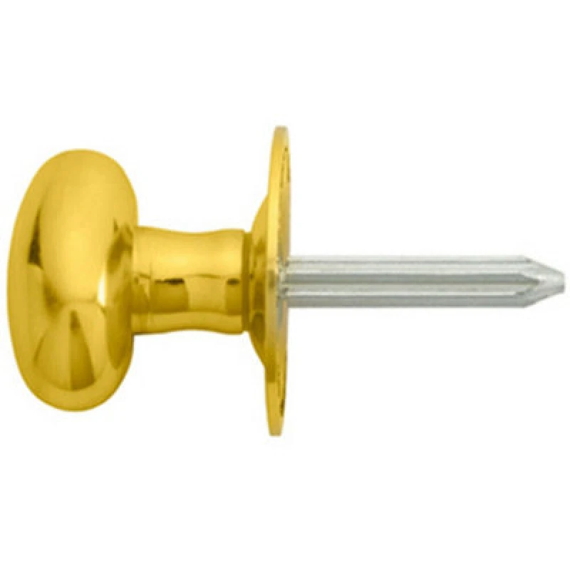 Image of Loops Oval Rack Bolt Thumbturn Lock Steel Spline Spindle 36mm Rose Polished Brass Metallics unisex