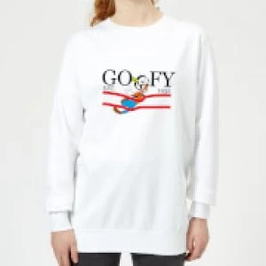 Image of Disney Goofy By Nature Womens Sweatshirt - White - S
