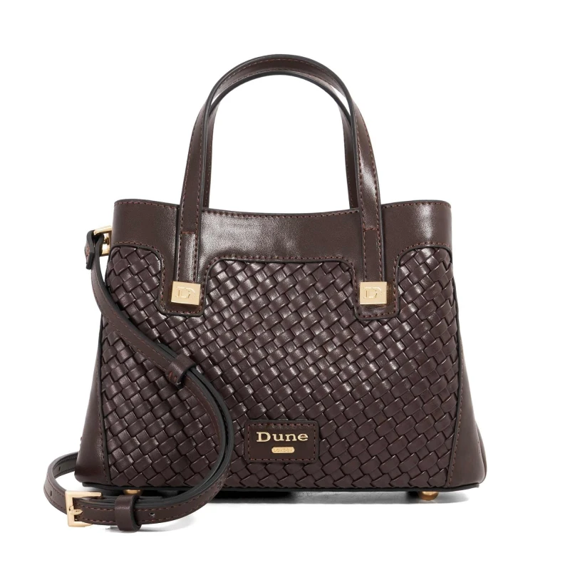 Image of Dune London Womens Deavie Top Handle Bag Dark Brown female One Size