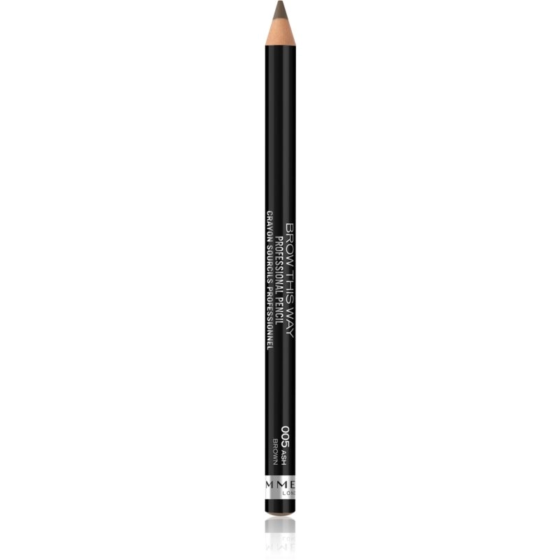 Image of Rimmel Brow This Way Professional Brow Pencil 005 Ash Brown