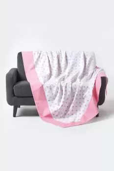 Image of Cotton Heart Decorative Sofa Throw
