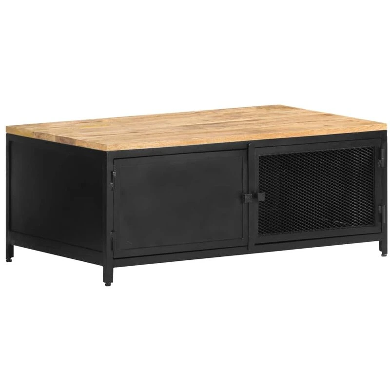 Image of VIDAXL Coffee Table 90x50x37cm Solid Rough Mango Wood Vidaxl 8720286142318