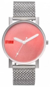 Image of STORM New Blast V2 Mesh Red Silver Mesh Bracelet Red Watch