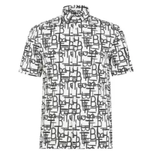 Image of Ted Baker Caird Geo Shirt - Black