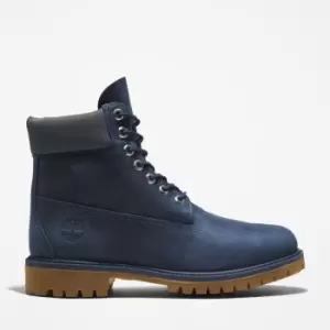 Image of Timberland Premium 6" Boot For Men In Navy Dark Blue, Size 6.5