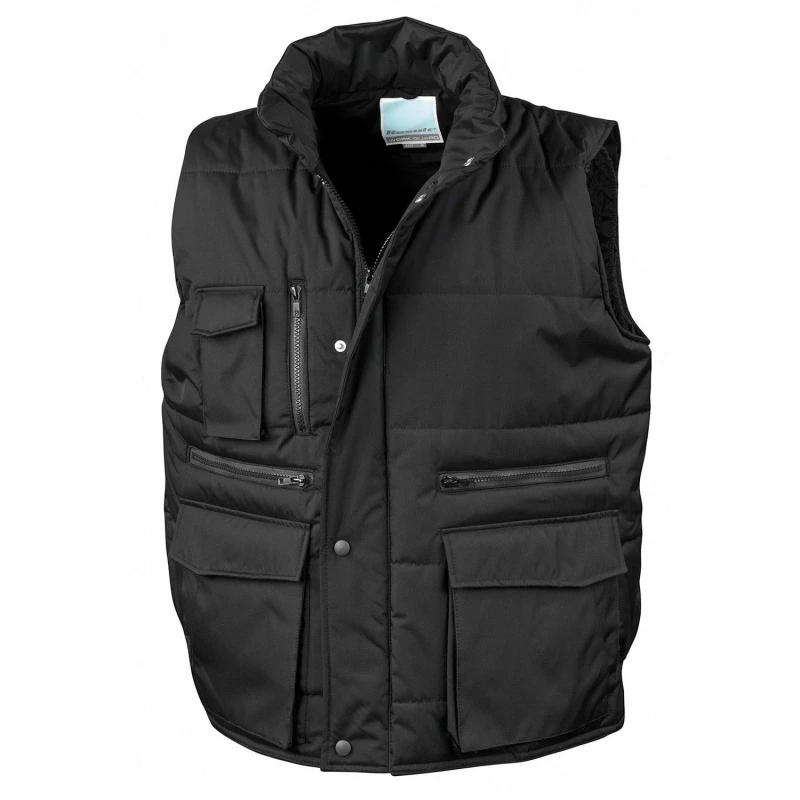 Image of Result Result Men Lance Body Warmer in Black Size: Small Black S Male 5063527497222