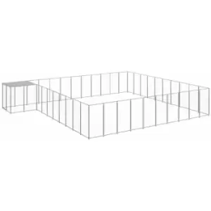 Image of Vidaxl - Dog Kennel Silver 31.46 m² Steel Silver
