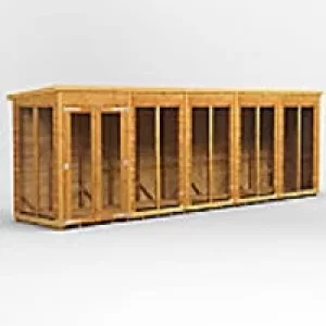 Image of Power Garden Shed 204PPSH Golden Brown 20x4