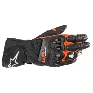 Image of Alpinestars GP Plus R V2 Gloves Black Red Fluo M