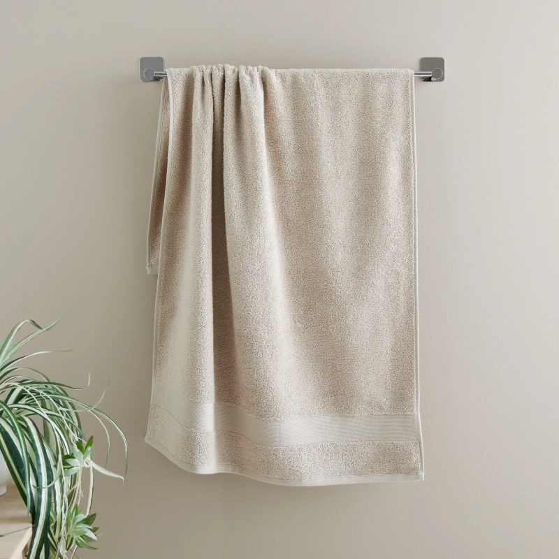 Image of CATHERINE LANSFIELD Catherine Lansfield - Anti-Bacterial 100% Cotton Hand Towel, Natural TW/55660/W/HT/NT