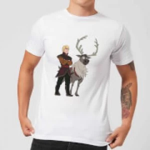 Image of Frozen 2 Sven And Kristoff Mens T-Shirt - White - M