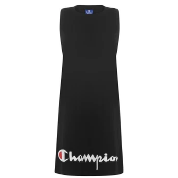 Image of Champion Sleeveless Logo Dress - Black