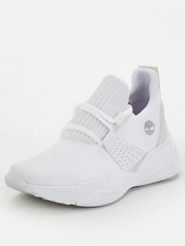 Image of Timberland Emerald Bay Knit Sneaker Trainer - White