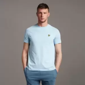 Image of Mens Plain T-Shirt - Light Blue - XL