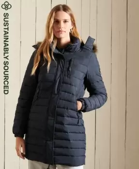 Image of Superdry Womens Super Fuji Jacket Navy / Eclipse Navy - Size: 8