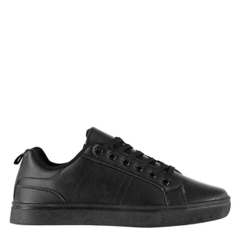 Image of Fabric Low Junior Trainers - Black