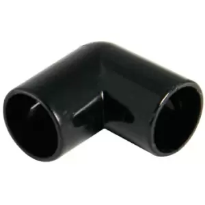 Image of Floplast - 45 ° bend overflow Black - Black