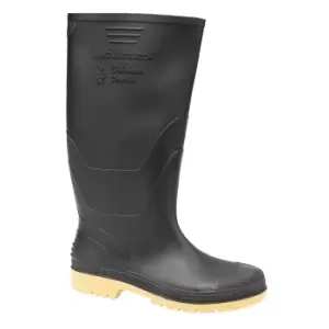 Image of Dikamar Administrator Wellington / Mens Boots / Plain Rubber Wellingtons (7 UK) (Black)