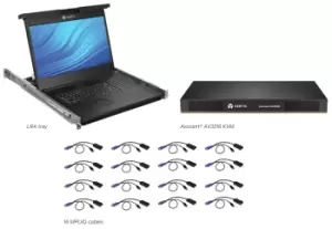 Image of Vertiv Avocent LCD Local Rack Access Console, 16P KVM, 16 CABLES,...