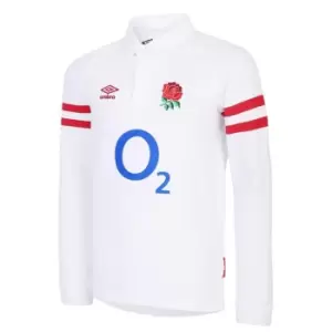 Image of Umbro England Home Classic Licensed Long Sleeve Shirt Junior Boys - White