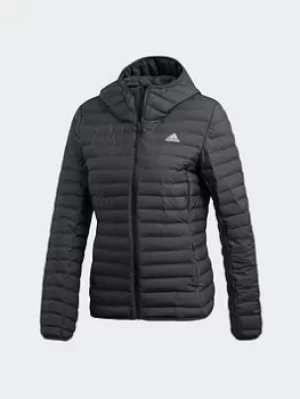Image of adidas Varilite Soft Hooded Jacket, Grey, Size S, Women