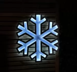 Image of 60cm LED Infinity Light Hanging Snowflake