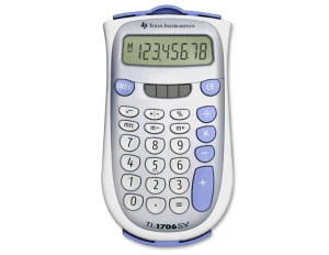 Image of TI-1706 SV Pocket Calculator with Protective Cover