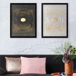 Image of SET_035 Multicolor Decorative Framed Painting (2 Pieces)