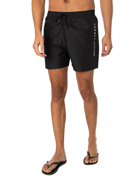 Image of Tommy Hilfiger Medium Drawstring Swim Shorts Black XXL
