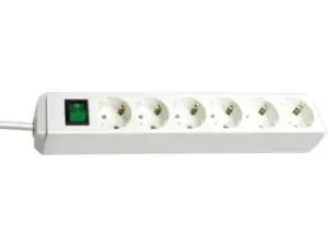 Image of Brennenstuhl Eco power extension 1.5 m 6 AC outlet(s) White