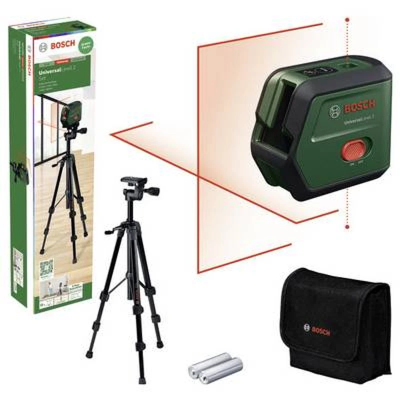 Image of Bosch Home and Garden Bosch Home and Garden UniversalLevel 2 Set Cross line laser Range (max.): 12 m 0603663F01