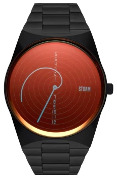 Image of STORM Fibon-X Slate Red Slate Black Steel Bracelet 47444/ Watch