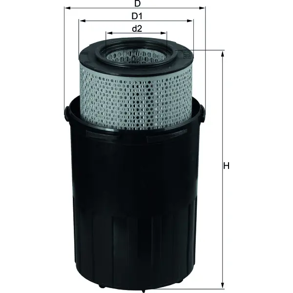 Image of Air Filter Lx388 77462898 By Mahle Original
