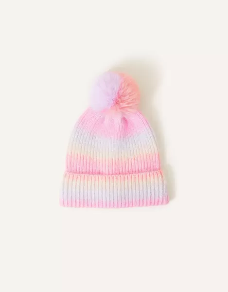 Image of Girls Rainbow Space Dye Beanie