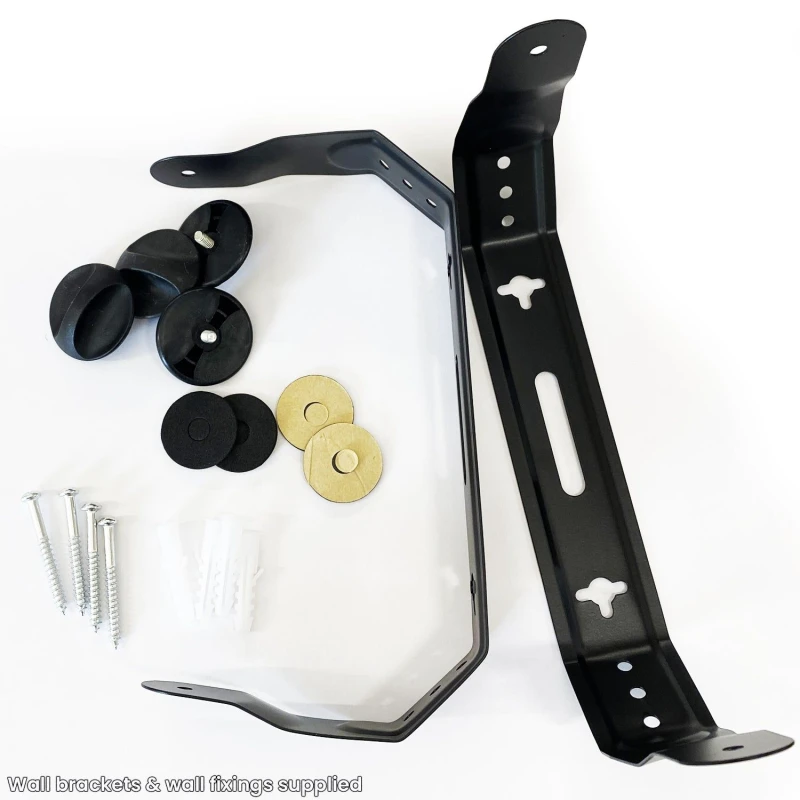 Image of Loops 120W Active Bluetooth Wall Speakers €“ 5€ Black Stereo Wireless Music Streaming Black unisex