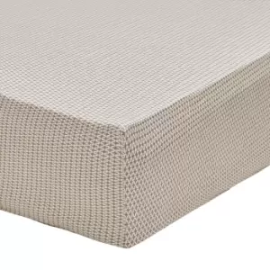 Image of Bedeck of Belfast Asha Kingsize Fitted Sheet, Grey