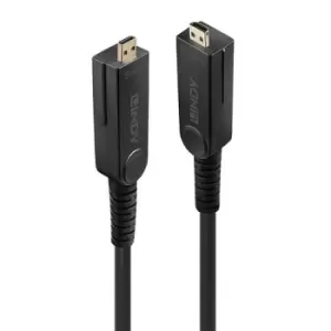 Image of Lindy 30m Fibre Optic Hybrid Micro-HDMI 18G Cable