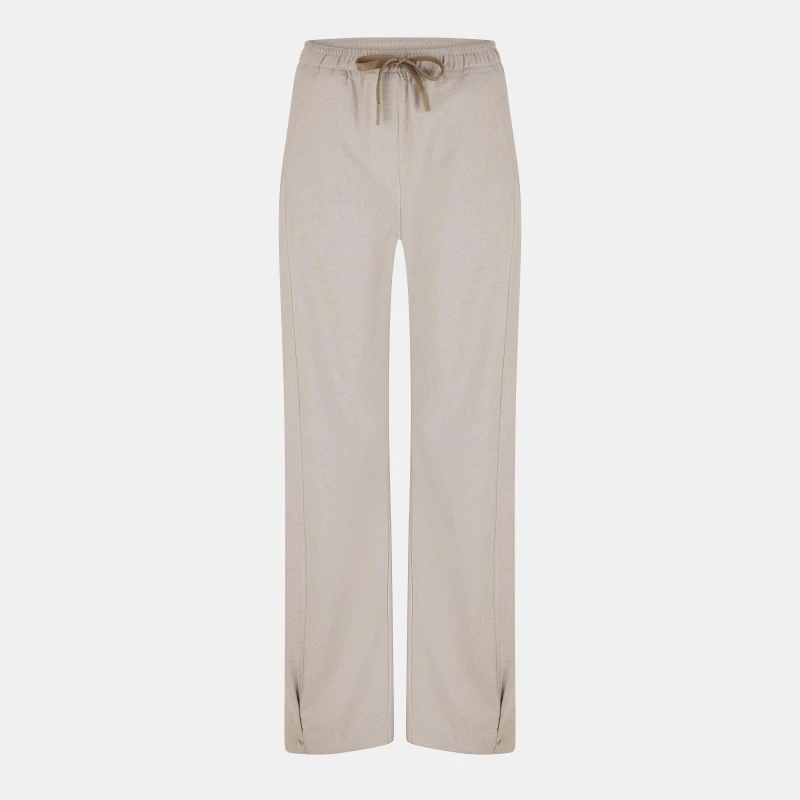 Image of Lacoste Womens Pleated Trousers Alabaster Chin female 12 (40)