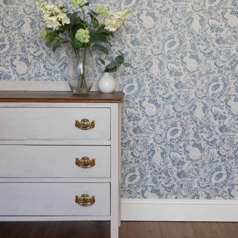 Image of Wall Pops Self Adhesive Wallpaper Terrene Blue Blue unisex 52CMX5.49M