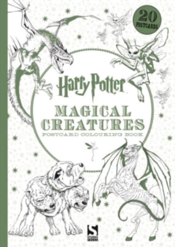 Image of Harry Potter Magical Creatures Postcard Colouring Book : 20 postcards to colour Paperback / softback