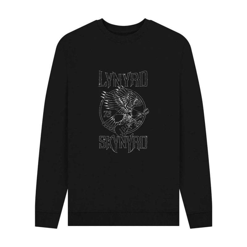 Image of Lynyrd Skynyrd Mens Freebird Sweatshirt in Black Size: Small Black Male S